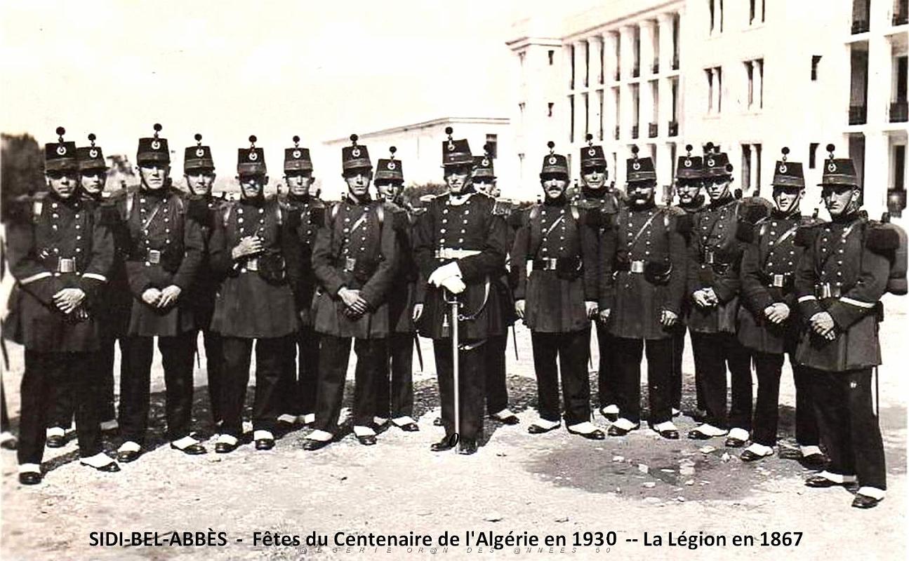 1337- Sidi-Bel-Abbes - Fetes du Centenaire de l'Algerie en 1930 - La Legion en 1867.jpg